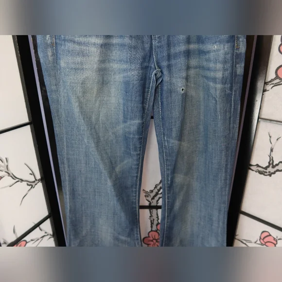 American Eagle Outfitters Boot Cut Jeans - Medium Blue Size 6 Short AE77 - Picture 4 of 14